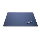 Navy Blue Leather Desk Pad w/out Rails, 24 x 19